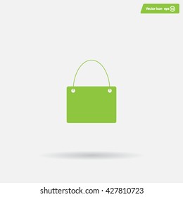 shopping bag - vector icon