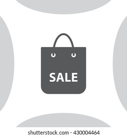 shopping bag - vector icon