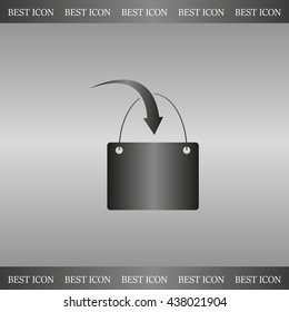 shopping bag - vector icon