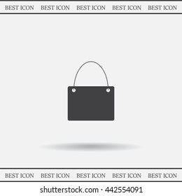 shopping bag - vector icon