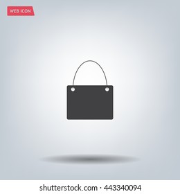 shopping bag - vector icon