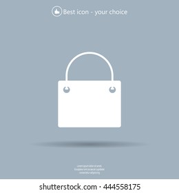 shopping bag - vector icon
