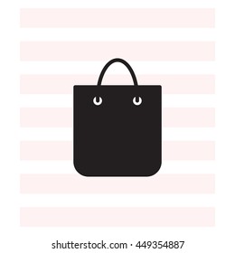 shopping bag - vector icon