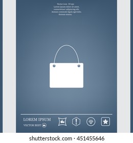 shopping bag - vector icon