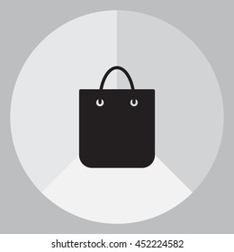shopping bag - vector icon