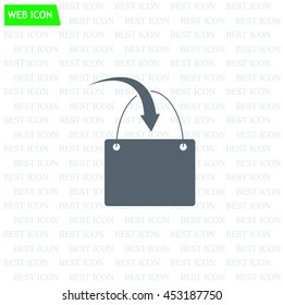 shopping bag - vector icon