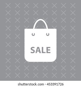 shopping bag - vector icon
