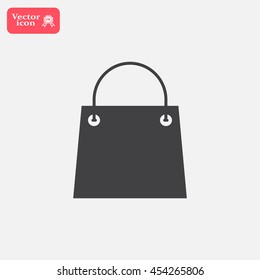 shopping bag - vector icon