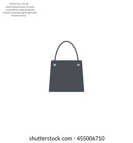 shopping bag - vector icon