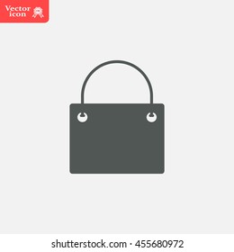 shopping bag - vector icon