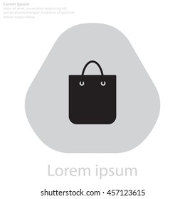 shopping bag - vector icon
