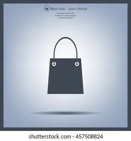 shopping bag - vector icon