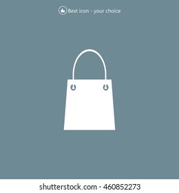 shopping bag - vector icon