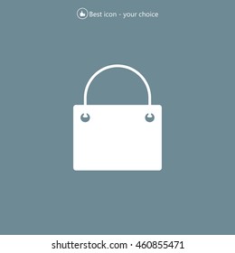 shopping bag - vector icon