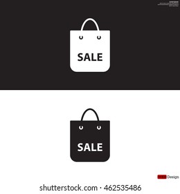 shopping bag - vector icon