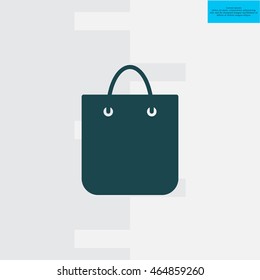 shopping bag - vector icon