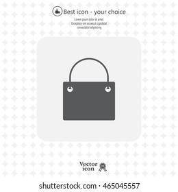 shopping bag - vector icon