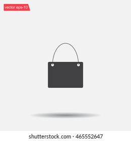 shopping bag - vector icon