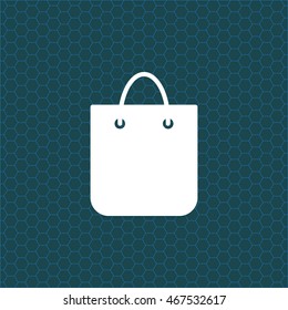 shopping bag - vector icon