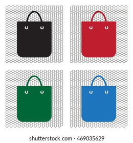 shopping bag - vector icon