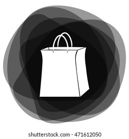 Shopping bag vector icon