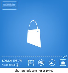shopping bag - vector icon