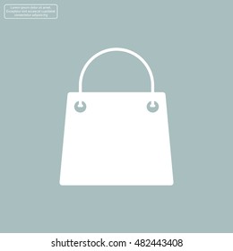 shopping bag - vector icon