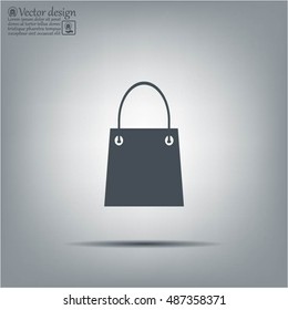 shopping bag - vector icon