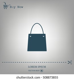 shopping bag - vector icon