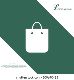 shopping bag - vector icon