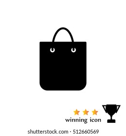 shopping bag - vector icon