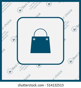 shopping bag - vector icon