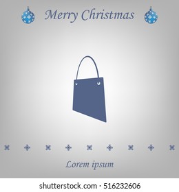 shopping bag - vector icon