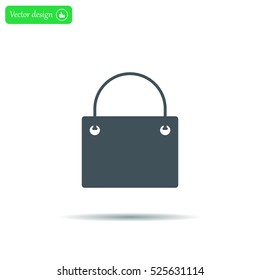 shopping bag - vector icon