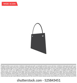 shopping bag - vector icon