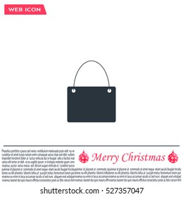 shopping bag - vector icon