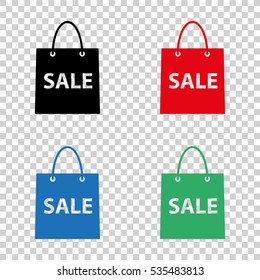 shopping  bag - vector icon