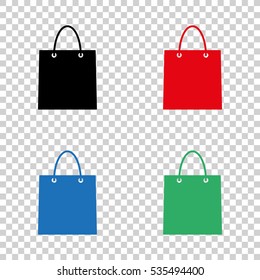 shopping bag  - vector icon