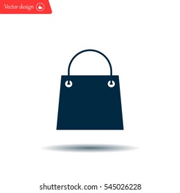 shopping bag - vector icon