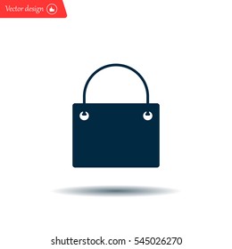 shopping bag - vector icon