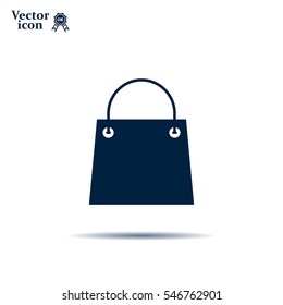shopping bag - vector icon