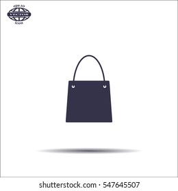 shopping bag - vector icon