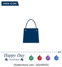 shopping bag - vector icon
