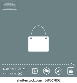 shopping bag - vector icon