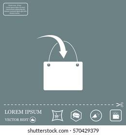 shopping bag - vector icon