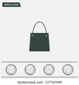 shopping bag - vector icon