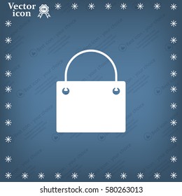 shopping bag - vector icon