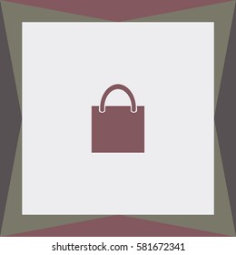 Shopping bag Vector Icon.