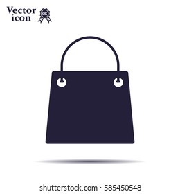 shopping bag - vector icon