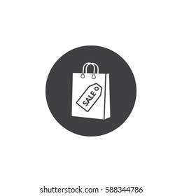 shopping bag - vector icon